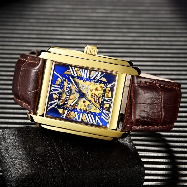 Luxury Automatic Watch Waterproof Skeleton Tourbillon Mechanical Wristwatch 2