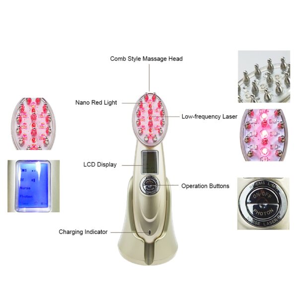 Electric Laser Hair Growth Comb Anti Hair Loss Brush 4