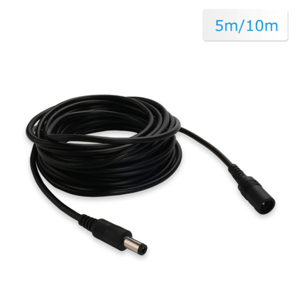 5M 10M Power Extension Cable 5.5mm x 2.1mm DC Standard Cord for CCTV Security Camera 6