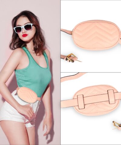 Fanny Pack Design Belt Bag Fashion Chest Bag  Phone Pocket PU Leather
