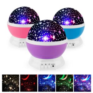 LED Rotating Star Projector Lighting Moon Starry Sky 1