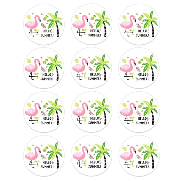 Hawaiian Party Decoration Stickers Gift Box Labels 4