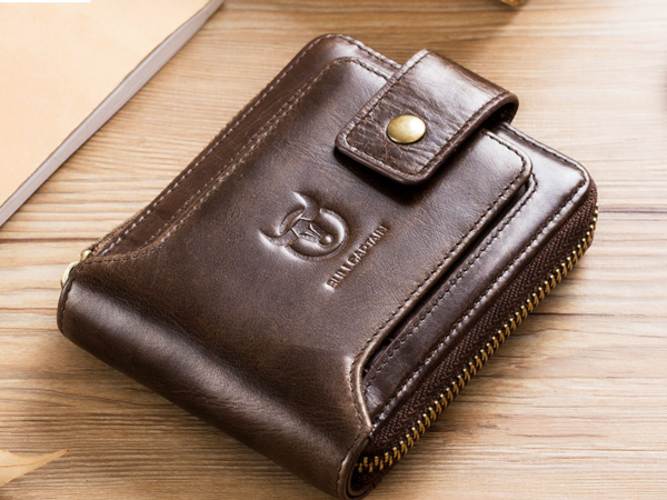 Men's Genuine Leather Purse Multifunction Storage Wallet 1