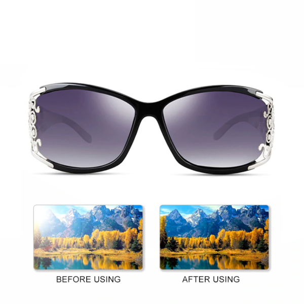 Vintage Polarized Ladies Sunglasses Hollow Lace Feminine 5
