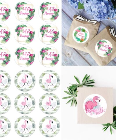 Hawaiian Party Decoration Stickers Gift Box Labels
