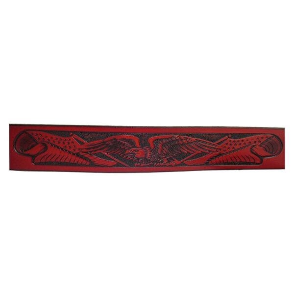 Fashion Men's Leather Belts Eagle Totem Copper Smooth Buckle Retro Belts 4