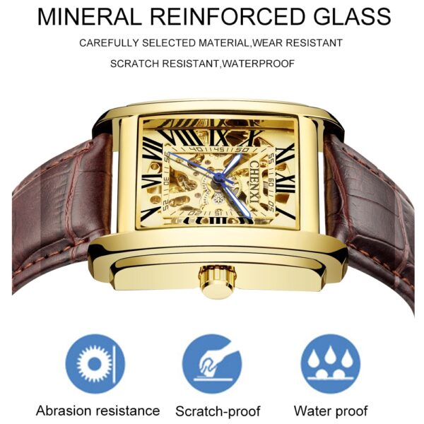 Luxury Automatic Watch Waterproof Skeleton Tourbillon Mechanical Wristwatch 3