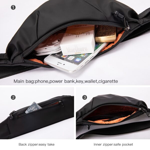 Outdoor Sports Waist Bag Male Fashion Shoulder Belt Bag 4