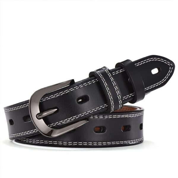 Genuine Leather Belts All-match Ladies Adjustable Belts 3