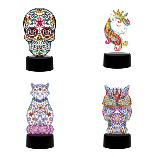 5D Diamond Mosaic Embroidery Lamp 7 Colors Light 1