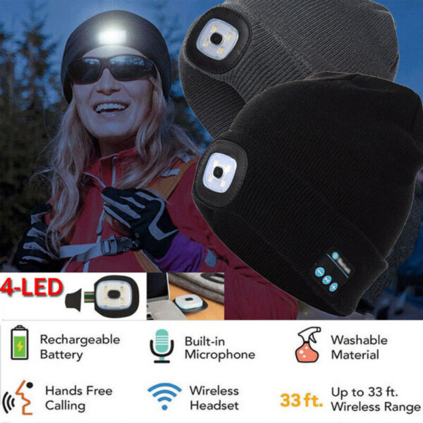 Sport Music Bluetooth 5.0 LED Hat 3
