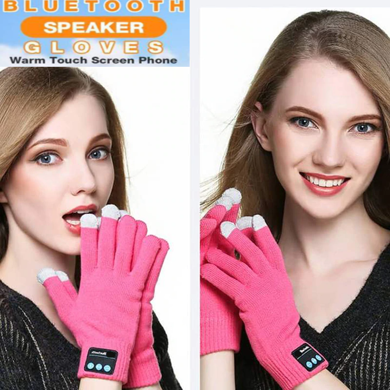 Warm Touch Screen Phone Bluetooth Speaker Gloves