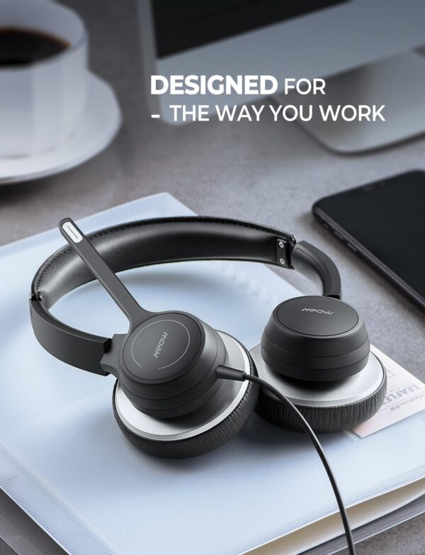 BH328 Office Headset Noise Reduction Headphone for Call Center Skype PC Cellphone 6