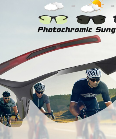 Photochromic Sunglasses Polarized Ultralight Windproof Sunglasses