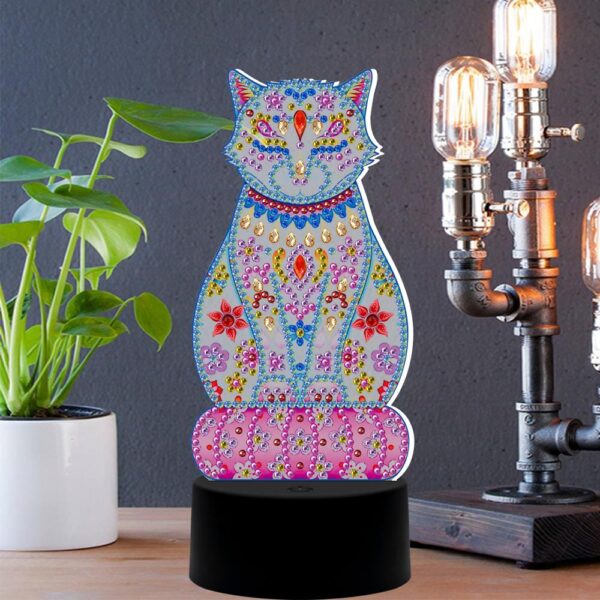 5D Diamond Mosaic Embroidery Lamp 7 Colors Light 2