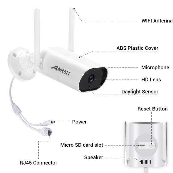 Outdoor Wifi Security Camera 2MP 1080P 5