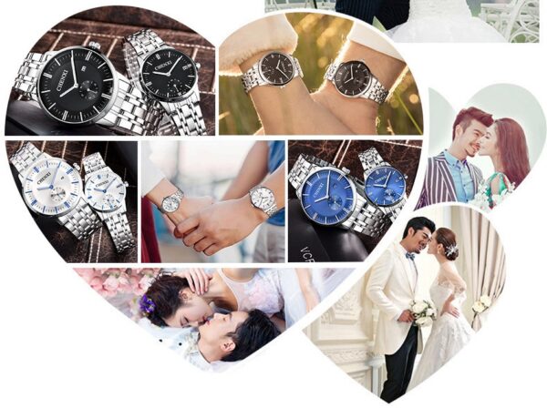 Stainless Steel Waterproof Couple Watches 18