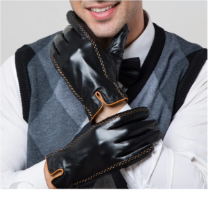 Fashion Men's Warm Gloves Touch Screen Gloves Goatskin Mittens