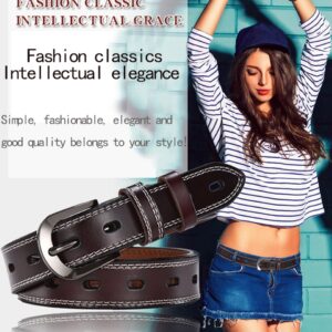 Genuine Leather Belts All-match Ladies Adjustable Belts 10