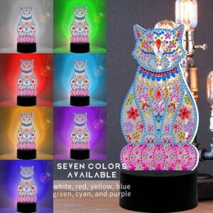 5D Diamond Mosaic Embroidery Lamp 7 Colors Light 5