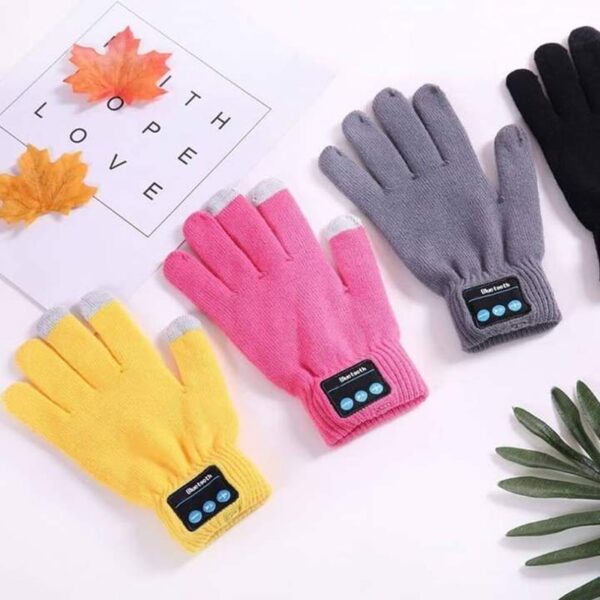 Warm Touch Screen Phone Bluetooth Speaker Gloves 2
