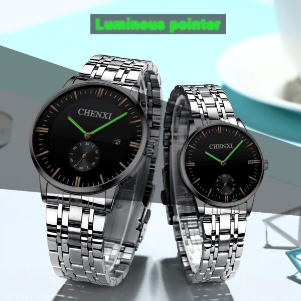 Stainless Steel Waterproof Couple Watches 1