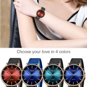 Fashion Luxury Ladies Mesh Belt Ultra-thin Watch Stainless Steel Waterproof Quartz Watch 18