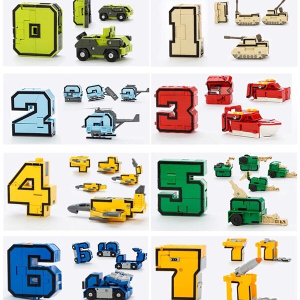 Creative Educational Blocks Number Transformation Robot 3