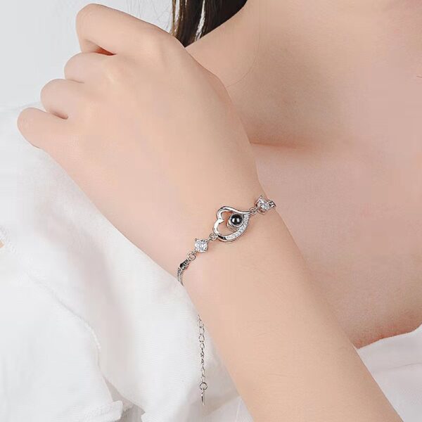 100 Languages I Love You Bracelet Heart Pendant 36