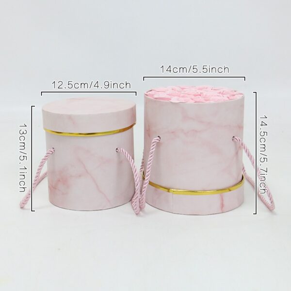 Fresh Soap Flower With Round Portable Cylindrical Hug Bucket Set 1