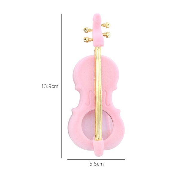 Unique Cello Gift Box Jewelry Box Case Velvet Wedding Ring Box 2