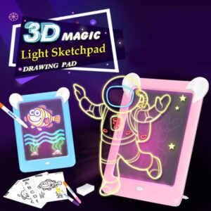 3D Magic Light Sketchpad Drawing Pad 3