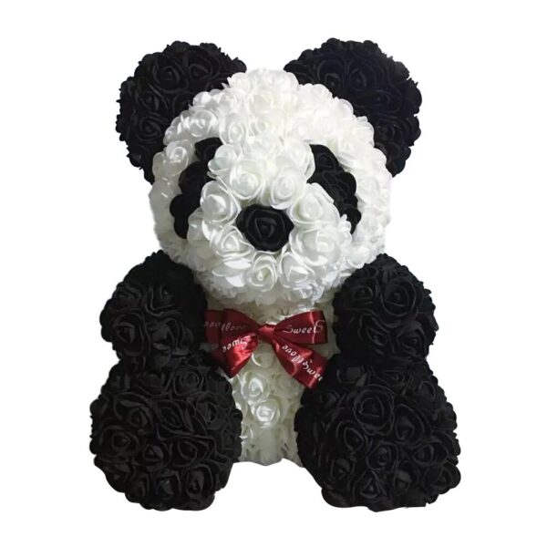 Foam Rose Bear With Box PE Teddy Rose Artificial Flower Gift for Girlfriend Mother Wife 4