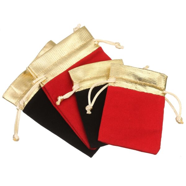 5Pcs/lot Velvet Jewelry Gift Bags Drawstring Pouches 4