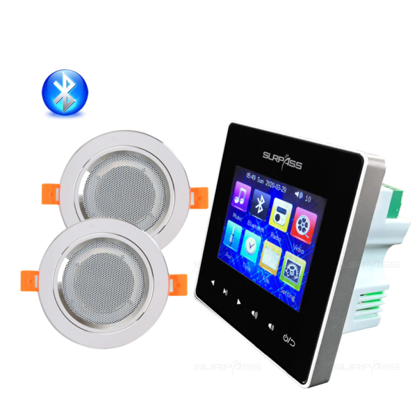 Bluetooth Wall Amplifier with 3” Coxial Ceiling Speaker 2