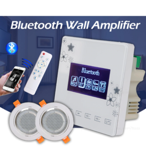 Waterproof In Ceiling Speakers Kit Bluetooth Mini Wall Amplifier with Small Loudspeakers