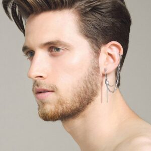 Cool Link Chain Earrings for Men Never Fade Stainless Steel 1