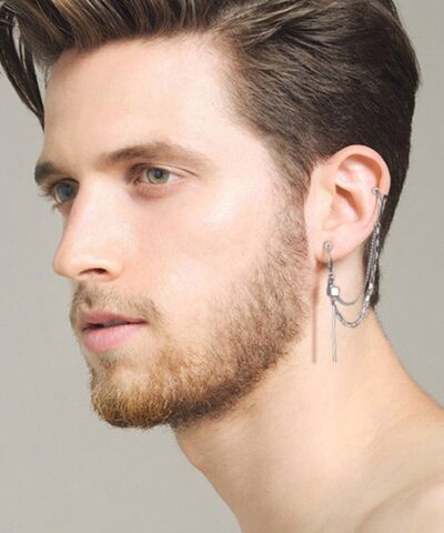 Cool Link Chain Earring for Men Never Fade Stainless Steel