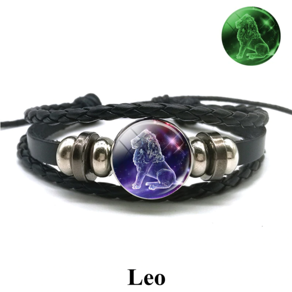 12 Constellation Luminous Bracelet Zodiac Charm Jewelry Bracelet 2