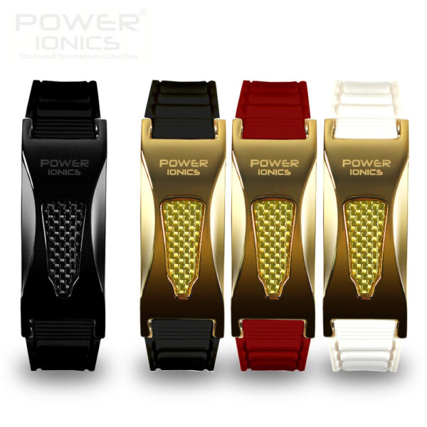 3000ions/cc Ironman Titanium Germanium F.I.R Carbon Fiber Bio Golf Watch Bracelets 4