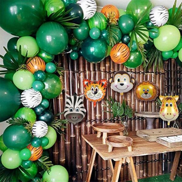 Jungle Birthday Party Decoration Disposable Tableware Set 5