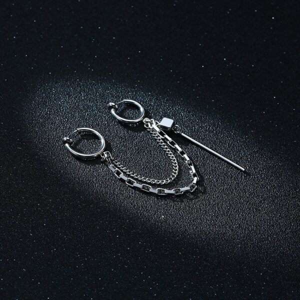 Cool Link Chain Earrings for Men Never Fade Stainless Steel 3