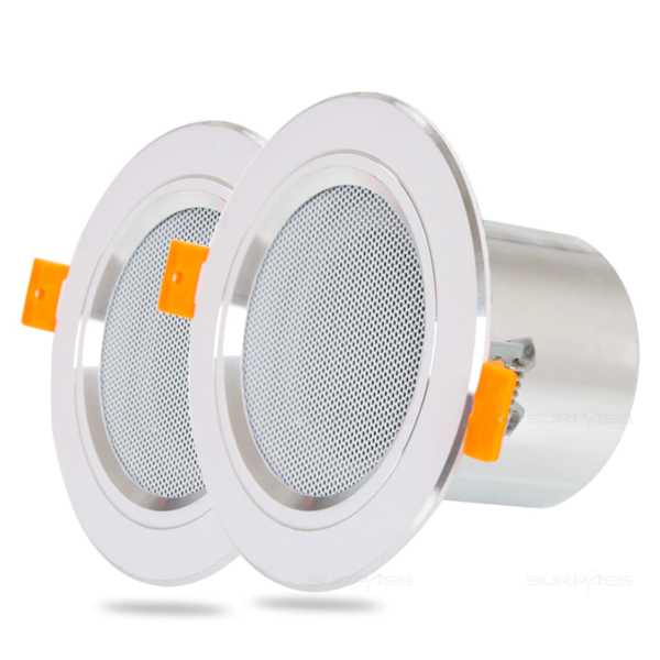 Waterproof In Ceiling Speakers Kit Bluetooth Mini Wall Amplifier with Small Loudspeakers 5