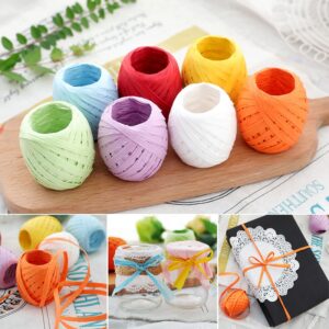 1 Roll 20 Meters Raffia Paper Ribbon Gift Wrapping  1