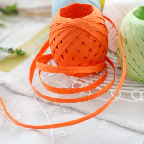 1 Roll 20 Meters Raffia Paper Ribbon Gift Wrapping  3