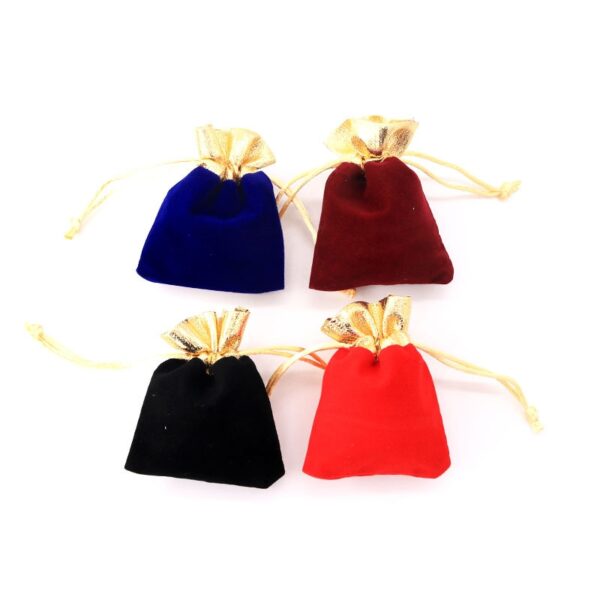 5Pcs/lot Velvet Jewelry Gift Bags Drawstring Pouches 2