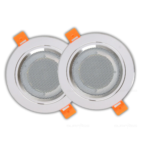 Waterproof In Ceiling Speakers Kit Bluetooth Mini Wall Amplifier with Small Loudspeakers 3