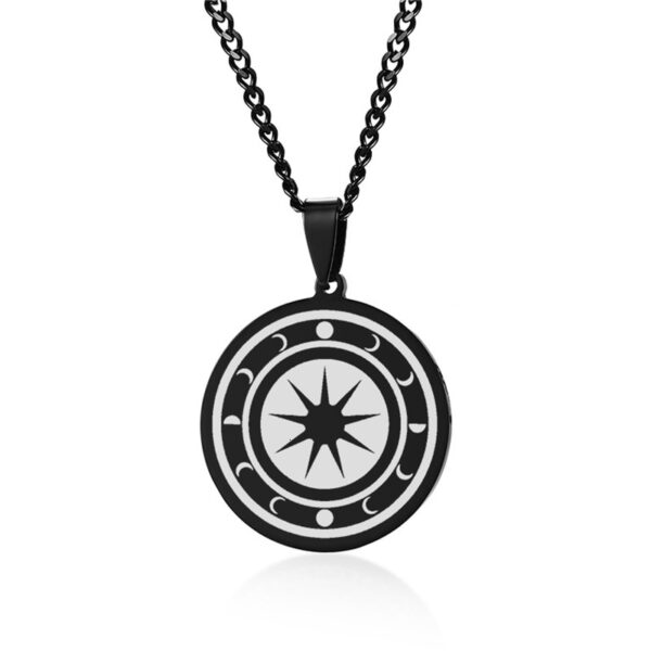 Eye of Providence Pendant Necklaces Black Stainless Steel 5