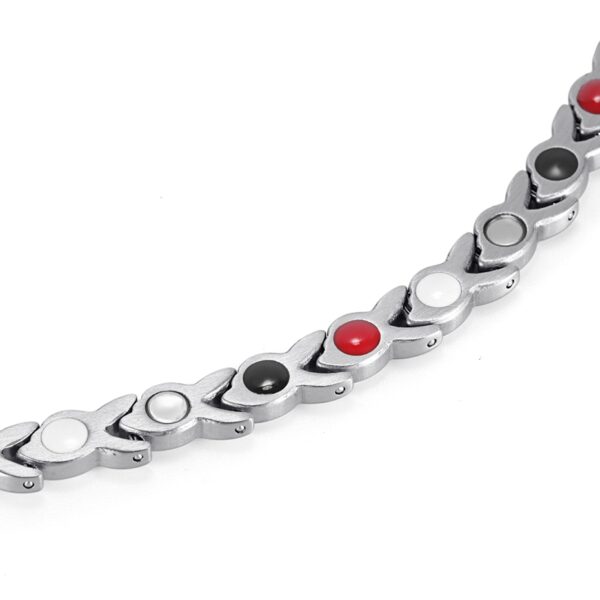 Charm Bracelet Germanium Link Chain Health Magnetic Bracelet Bio Energy Jewelry 5
