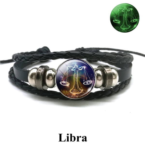 12 Constellation Luminous Bracelet Zodiac Charm Jewelry Bracelet 5